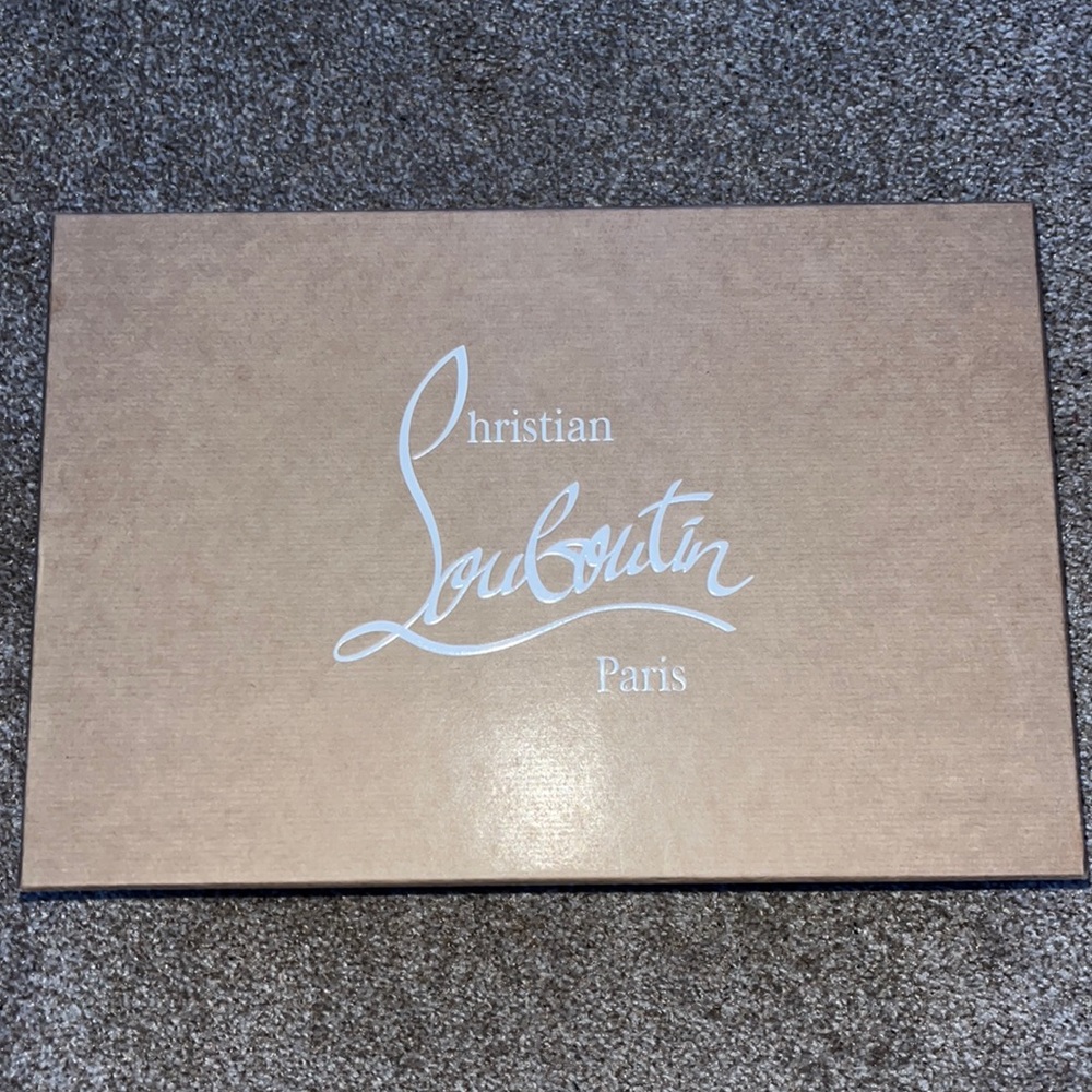 All black Christian louboutin sneakers low top, size 12.5 (45.5),